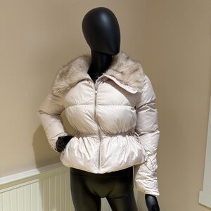 Winter Jacket Short Jacket Coat Trench Overcoat Parka Puffer Fur Collar Bomber